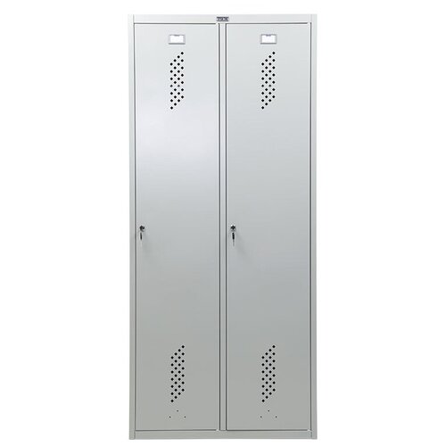 Практик Шкаф для одежды Практик LS 21-60 (S23099521902) 1860x600x500мм 2секц. металл серый/серый
