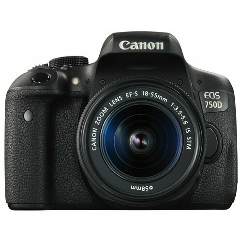 Зеркальный фотоаппарат Canon EOS 750D Kit 18-55 IS STM Black 8400000₽