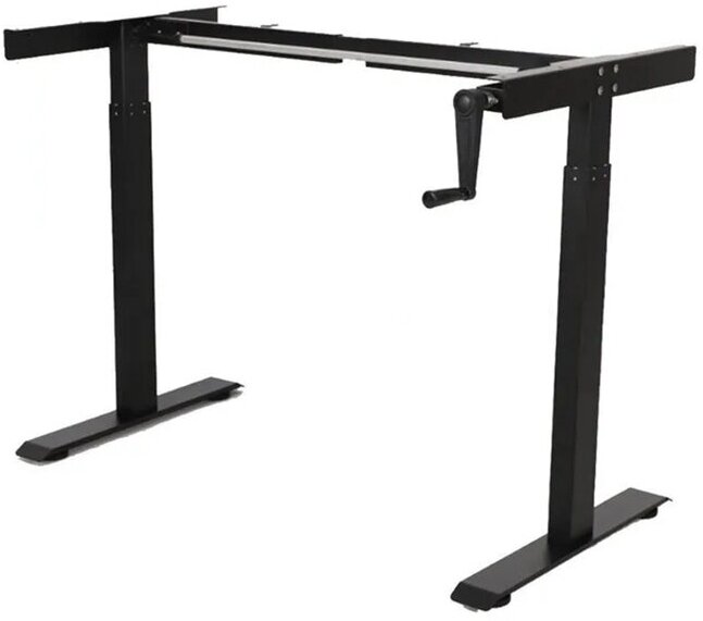 Подстолье с ручным подъемным механизмом LuxAlto, опора стола с регулировкой высоты, Цвет Черный - фотография № 13
