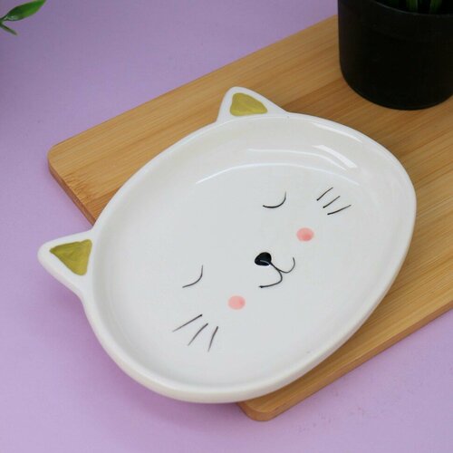 Тарелка керамическая Cat plate