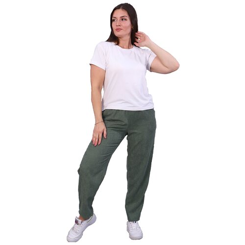 Женские брюки темно- синего цвета, 52 размер