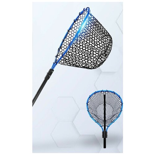 фото Подсачек силиконовый складной для форелевой рыбалки luckvik