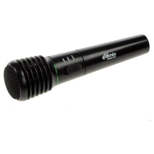 Вокальный микрофон (динамический) Ritmix RWM-100 black комплект 5 штук микрофон ritmix rwm 101 black