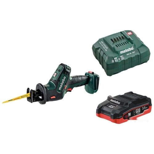 Сабельная пила Metabo SSE 18 LTX Compact T0334 с 1-м АКБ 35 Ah 3558400₽