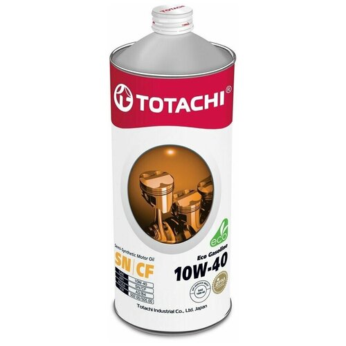 TOTACHI Масло Моторное 10w40 Totachi 1л Полусинтетика Eco Gasoline Sn/Cf Acea A3/B4