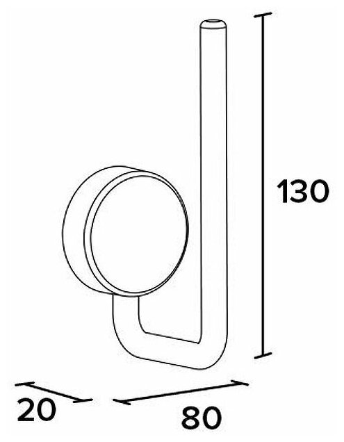 Держатель для запасного рулона туалетной бумаги SIMPLE102