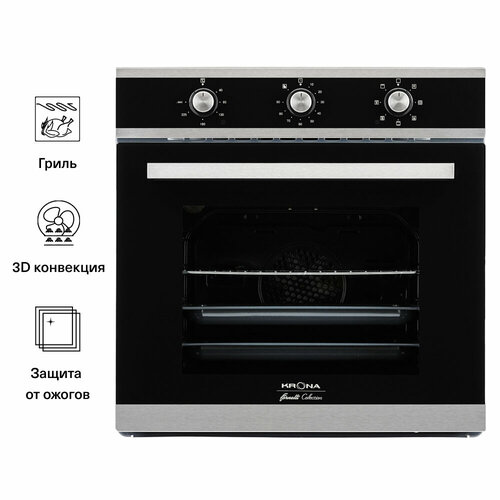 Электрический духовой шкаф Krona SORRENTO 60 S черный 2075000₽