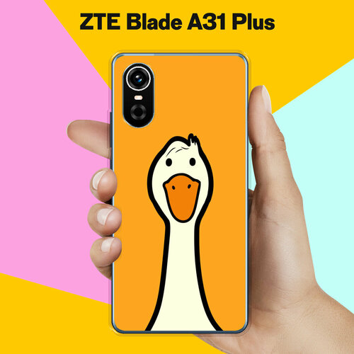 Силиконовый чехол на ZTE Blade A31 Plus Гусь / для ЗТЕ Блейд А31 Плюс