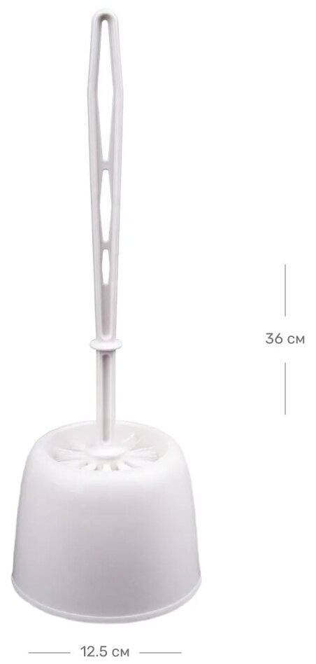 фото Ершик для унитаза «Эвия»; Dobb&Mopp; белый
