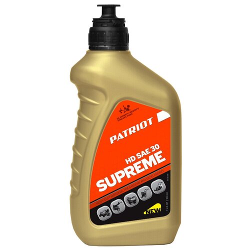 Масло для садовой техники PATRIOT Supreme HD SAE 30, 0.946 л