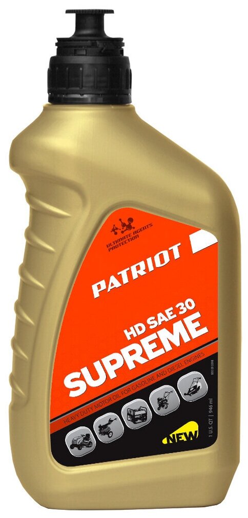 Масло для садовой техники PATRIOT Supreme HD SAE 30