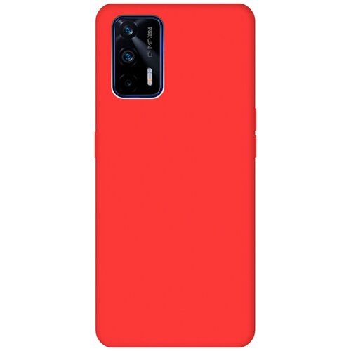 Матовый чехол на Realme GT / Рилми ГТ Soft Touch красный матовый чехол heart для realme gt рилми гт с 3d эффектом красный