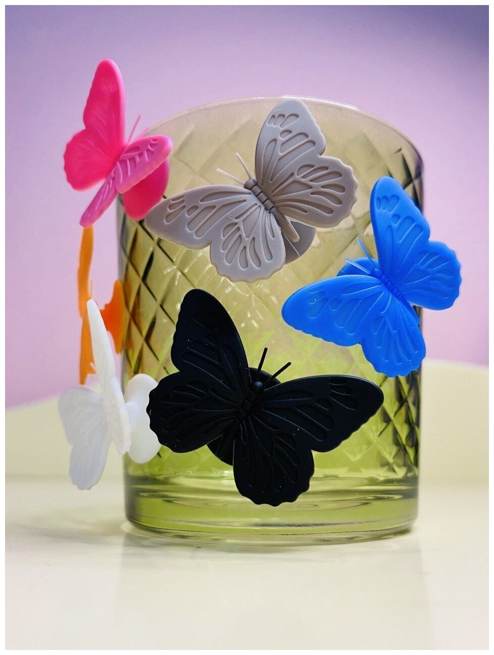 Маркеры для бокалов бабочки — фото 1