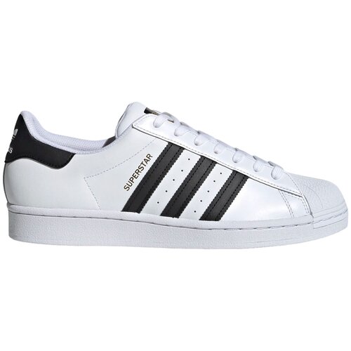 Кроссовки adidas Originals Superstar, полнота 10, размер 12, белый, черный кеды adidas originals superstar полнота 10 размер 8uk белый черный