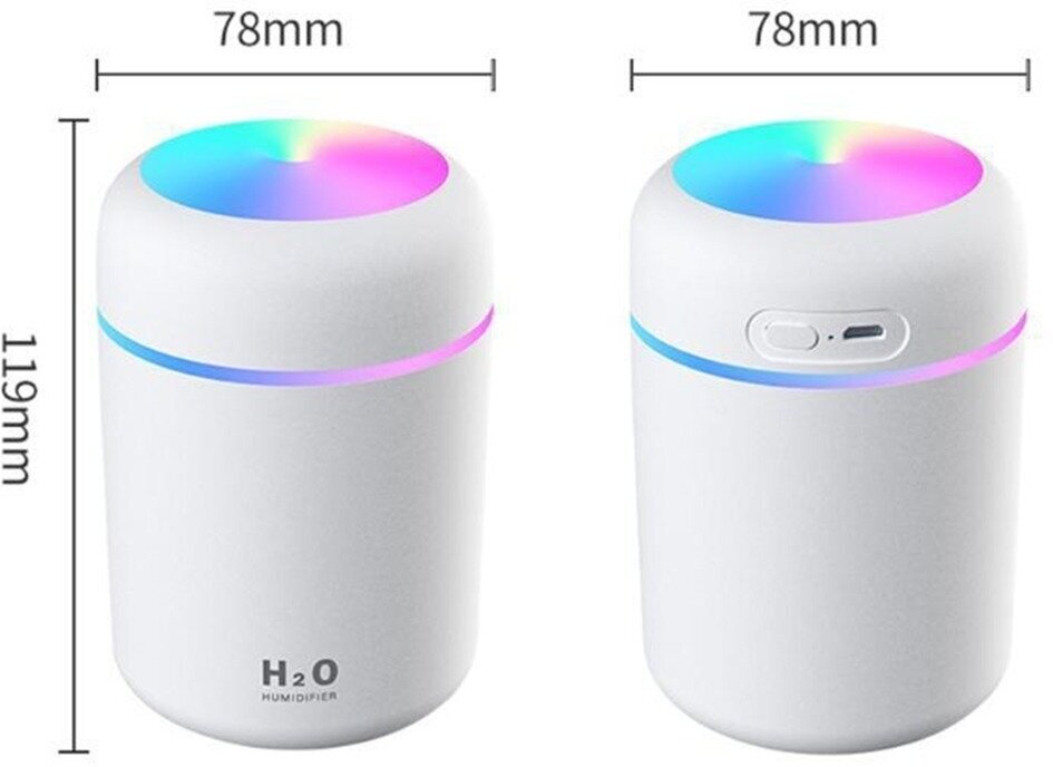 Увлажнитель воздуха USB Colorful Humidifier, черная - фотография № 8