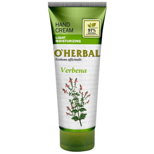 Легкий увлажняющий крем для рук O HERBAL HAND CREAM вербена 75мл