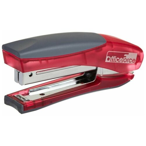 Степлер Office Force 30021 Stand,розов.проз,10л,№10,гл.58мм