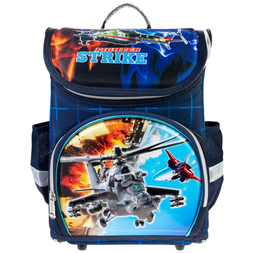 Купить Школьный рюкзак для мальчика 3D FIGHTER STRIKE / Ранец школьный для мальчика / Рюкзак школьный / Пор, NO NAME