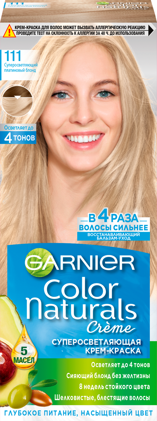 Краска для волос Garnier Color Naturals 111 Суперосветляющий платиновый блонд