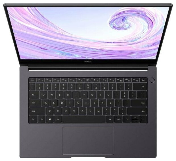 Ноутбук Huawei MateBook D 14 Core i5 1135G7 8Gb SSD512Gb Intel UHD Graphics 14 IPS FHD 1920x1080 Windows 11 Home grey WiFi BT Cam