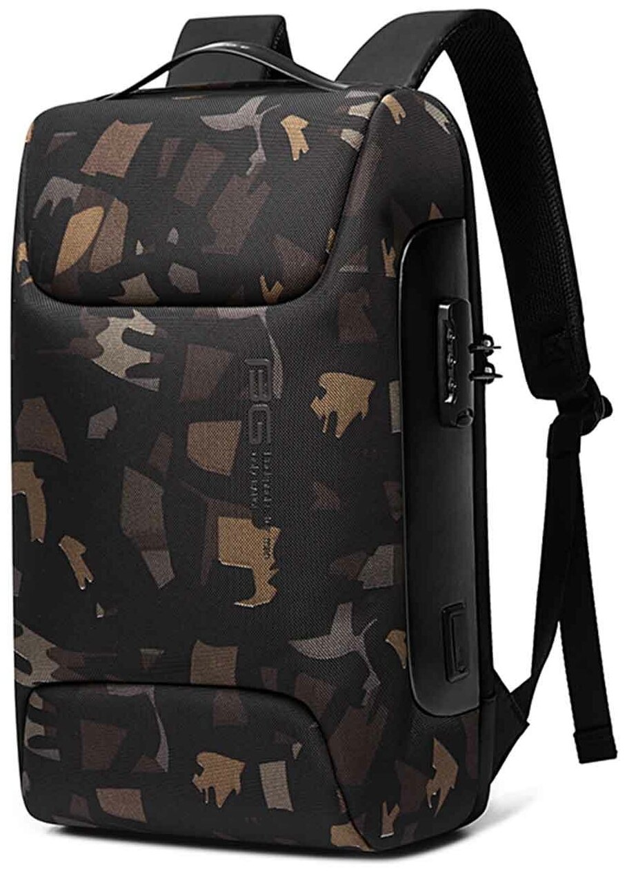 Рюкзак BANGE BG7216, черный камуфляж, 15.6"