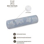 Ортопедическая подушка BIO-TEXTILES валик 40*10 с холлофайбером спортивный мягкий для йоги поясницы осанки ТИК - изображение