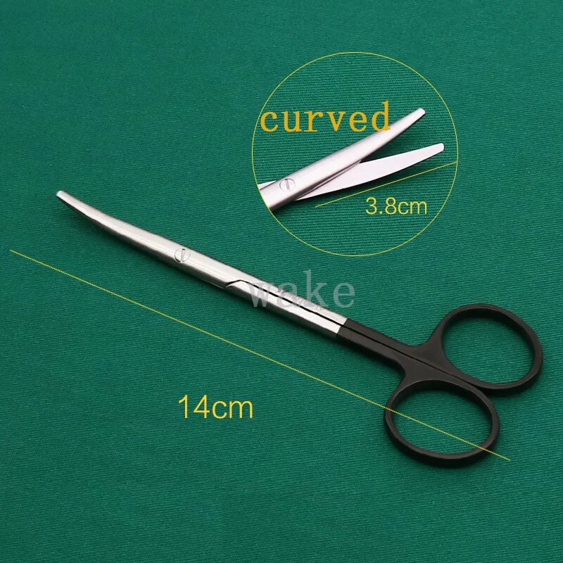 Ножницы хирургические изогнутые 14cm, Цвет: L