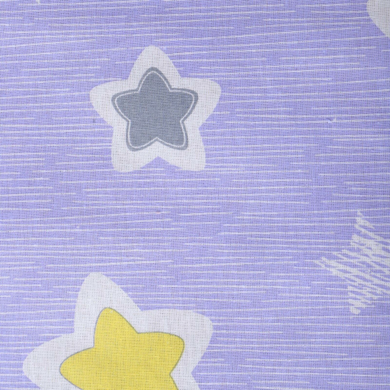 Постельное бельё BABY Звёздочки, цвет фиолетовый, 112х147см,110х150см, 60х60см, бязь 142гр/м, 100% хлопок - фотография № 2
