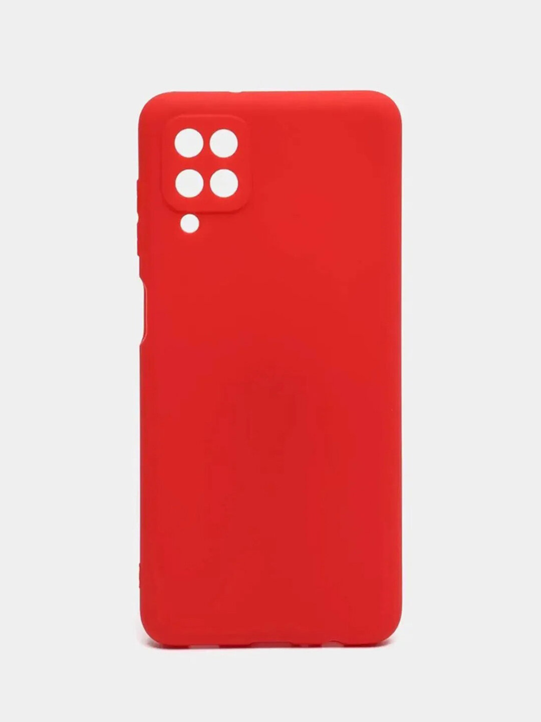 Чехол для Samsung Galaxy A12 / M12 (Самсунг А12 / М12), силиконовый, красный
