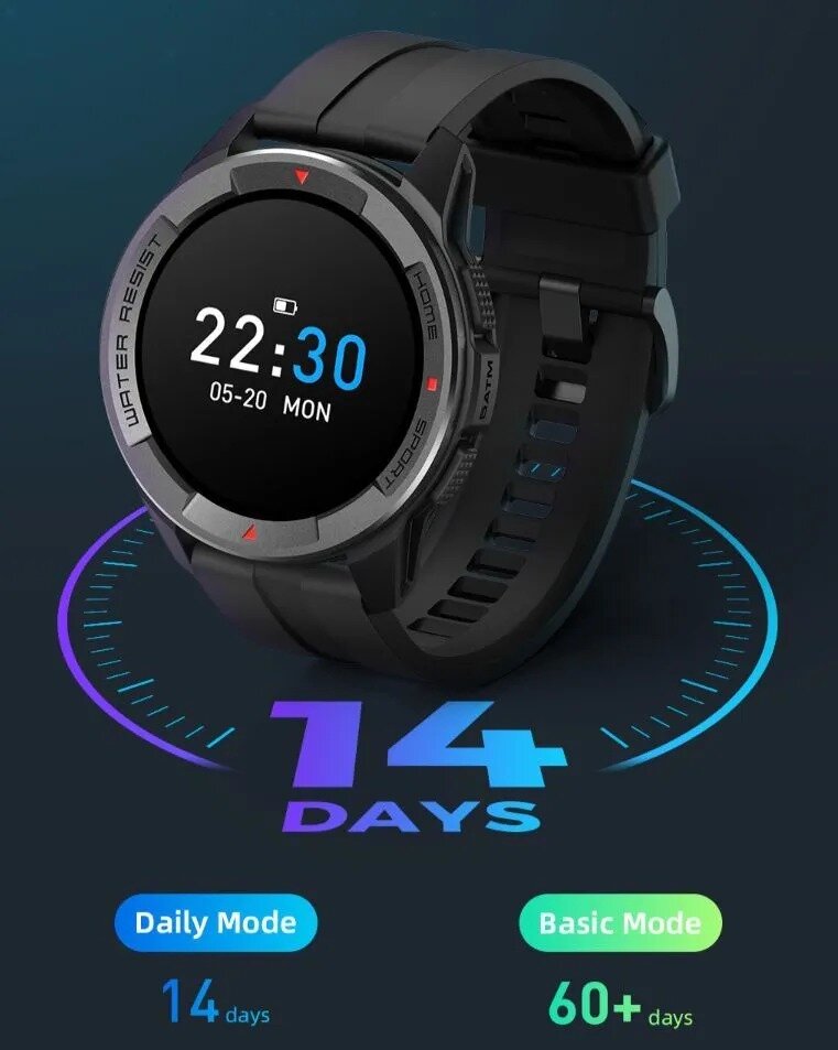 Изображение Умные часы Mibro Watch X1, с русским языком, XPAW005 EU, черный