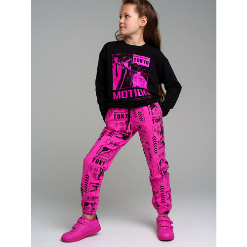 фото Брюки playtoday, размер 152, черный