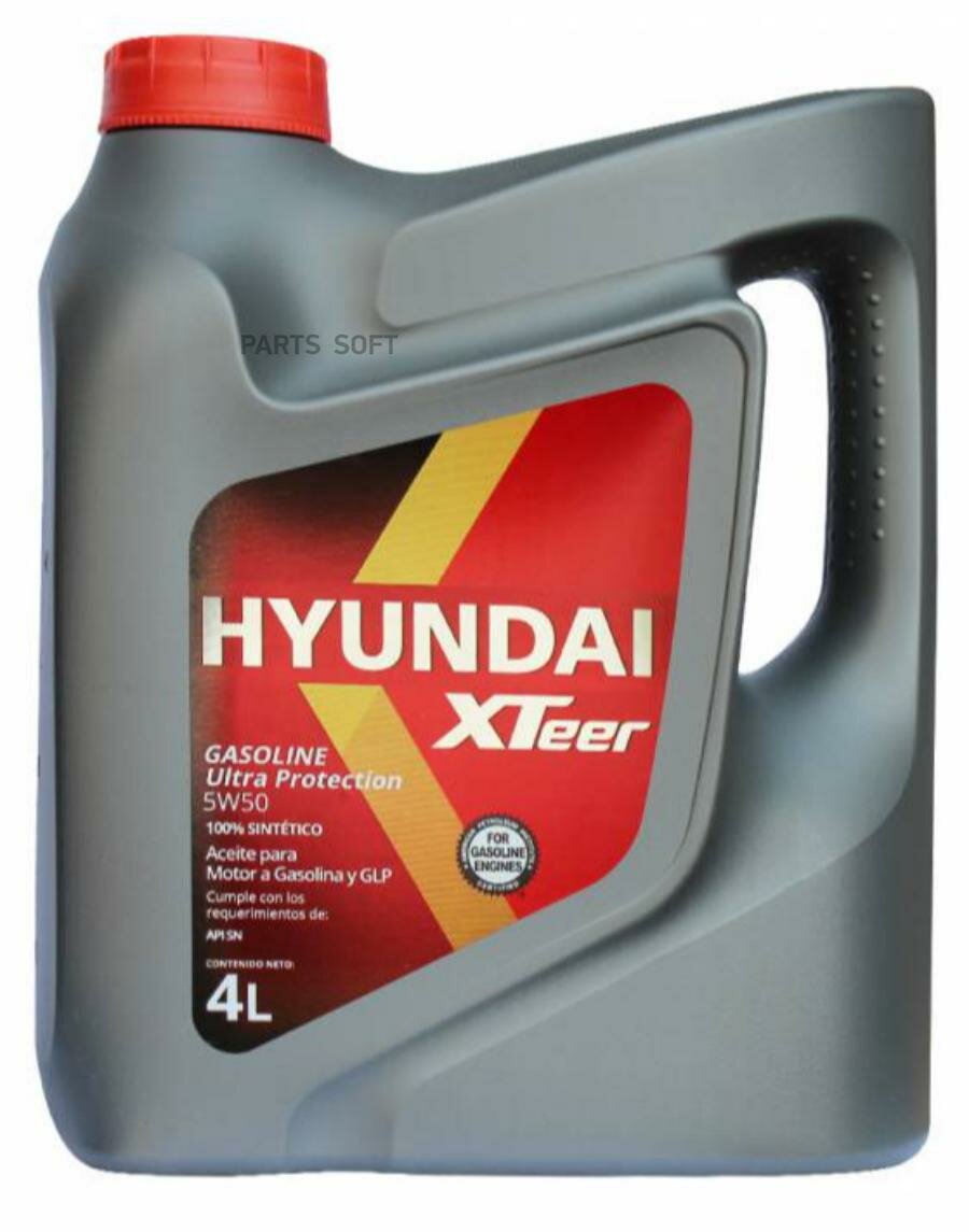 Масло моторное hyundai xteer gasoline ultra protection 5w-50 4 л 1041129