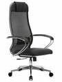 Кресло руководителя METTA-5.1 MPES экокожа/сетка , подл.116/осн.004, светло-коричневый / Компьютерное кресло для директора, начальника, менеджера