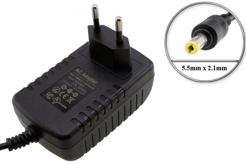 Адаптер (блок) питания 12V 0.5A 6W 5.5mm x 2.1mm (RD1200500-C55-8OG S06A13-120A050-P4) для сетевого оборудования - маршрутизатора роутера и др.