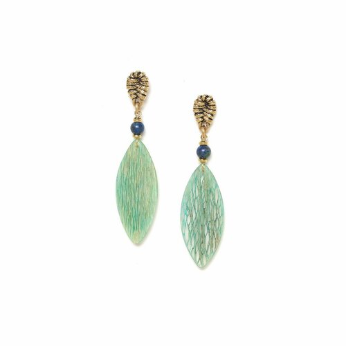 Серьги NATURE BIJOUX дерево зеленый 3950₽