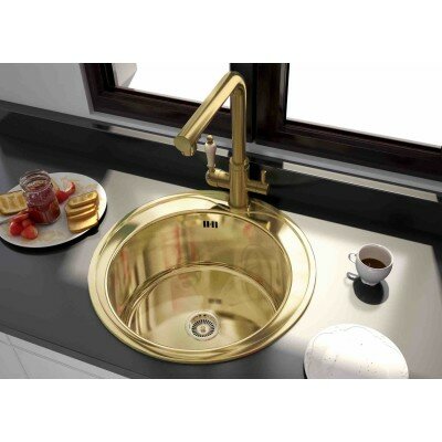 Кухонная мойка ZorG Inox PVD SZR-510/205-BRONZE — фото 1