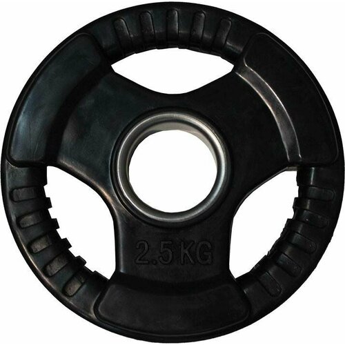 Диск для штанги 25 кг 50 мм обрезиненный с хватами 1099₽