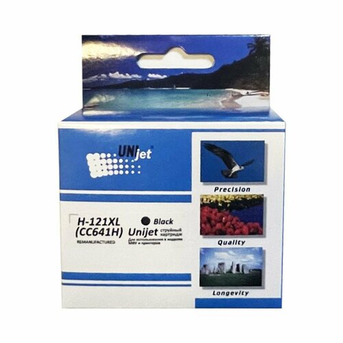 Картридж HP 121XL для HP DJ D2563/F4283 CC641HE черный UNIjet совместимый