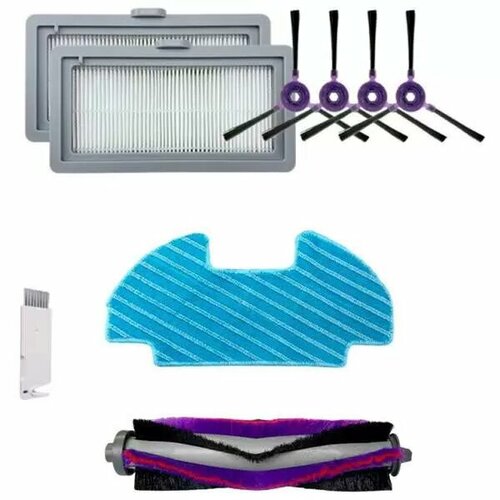 Комплект фильтров щеток и сменных салфеток для робота-пылесоса Midea i5 i5C VCR10W VCR07 VCR08 MR09 Samsung VR05R5050WK 2460₽