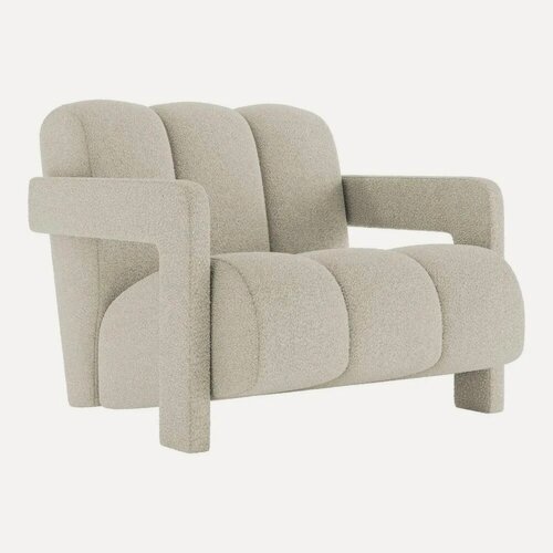 Изображение товара Премиум облако Мягкое кресло для дома, дачи, квартиры из букле. Цвет светло-бежевый