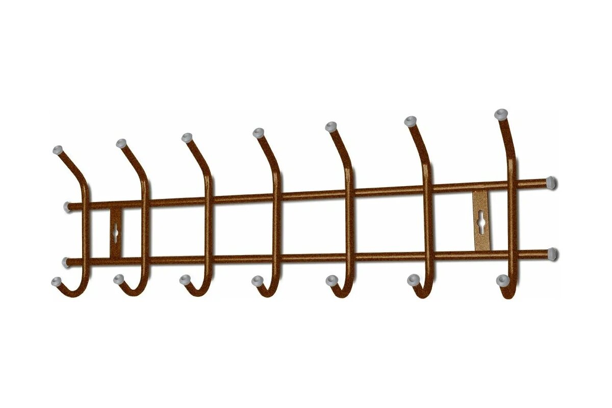 Nika Вешалка настенная 7 крючков медный антик ВНТ7/А ВНТ7/А медный антик