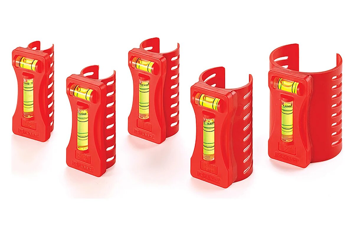 Набор уровней всех видов и типоразмеров труб (5 штук) KAPRO 350