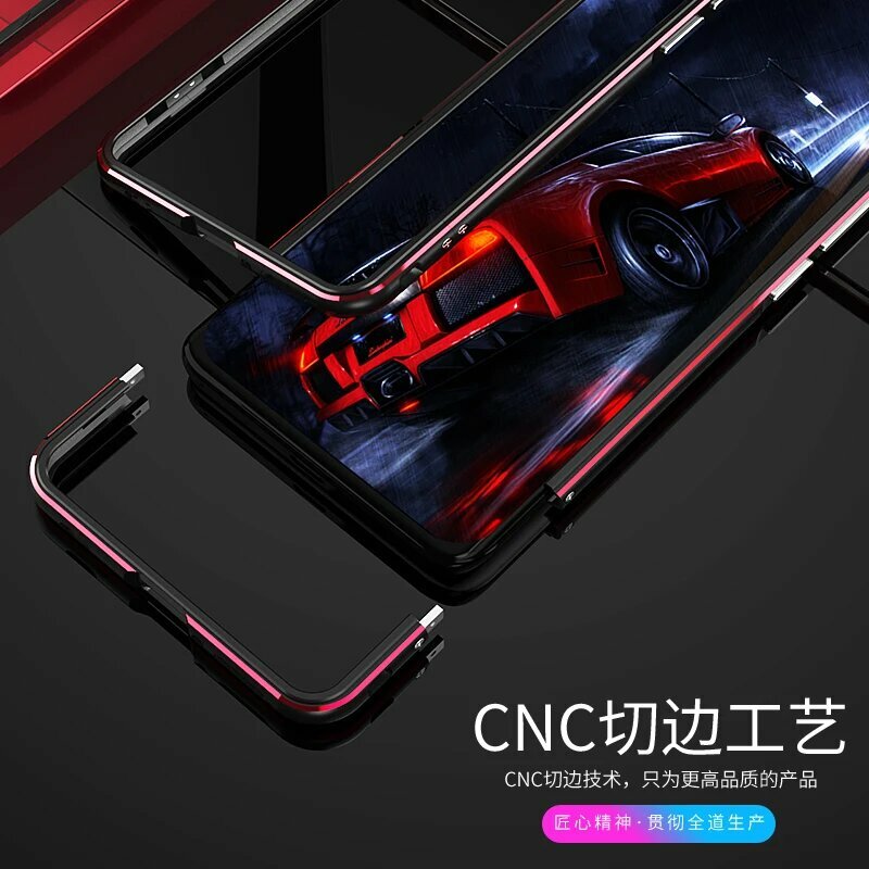 Чехол для Xiaomi 11 ультра Алюминиевый металлический бампер MI 11 ультра рамка металлическая защитная пленка для камеры для Xiaomi 11 Ультра чехол для телефона, Red-Black, Xiaomi 11 Ultra — фото 1