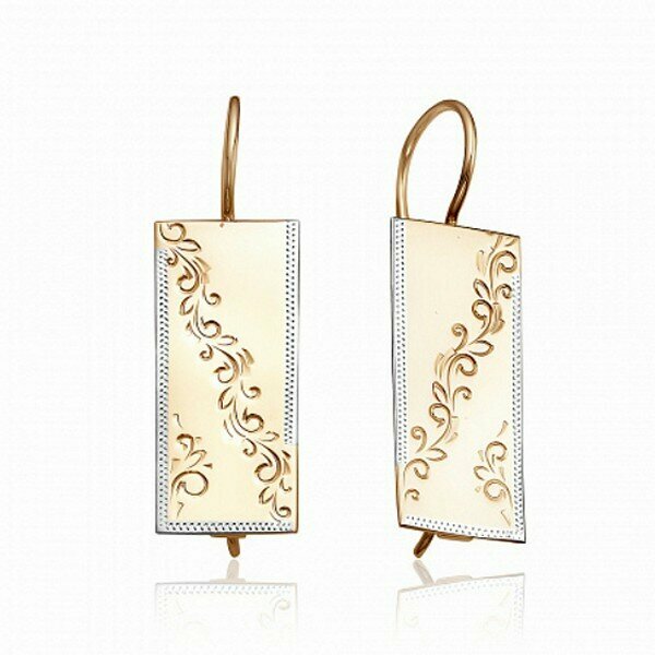 Серьги JEWELIN, красное золото, 585 проба