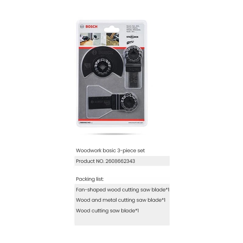 Наборы полотен для пил Bosch Starlock для GOP Woodwork 3pcs
