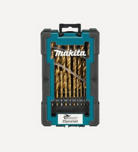 Изображение товара Набор сверл по металлу HSS-TiN Economy, 25 шт, 1-13 мм Makita D-72235