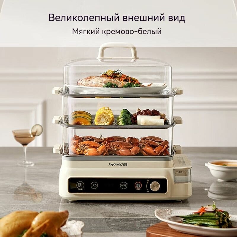 Изображение Xiaomi Mijia Пароварка электрическая, Экологическая цепочка Xiaomi,24 L, белый32