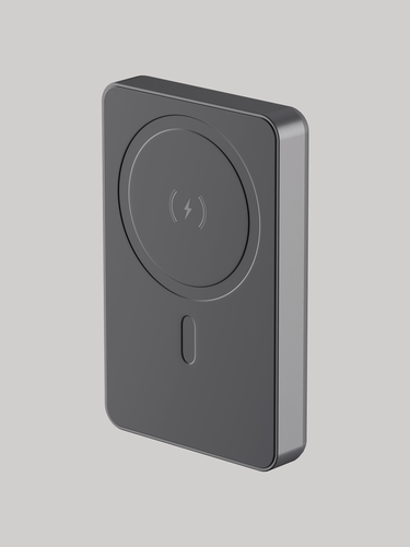 Изображение товара Внешний аккумулятор NRG Alum S 10000 мА-ч, 15Вт MageSafe, серый, Deppa