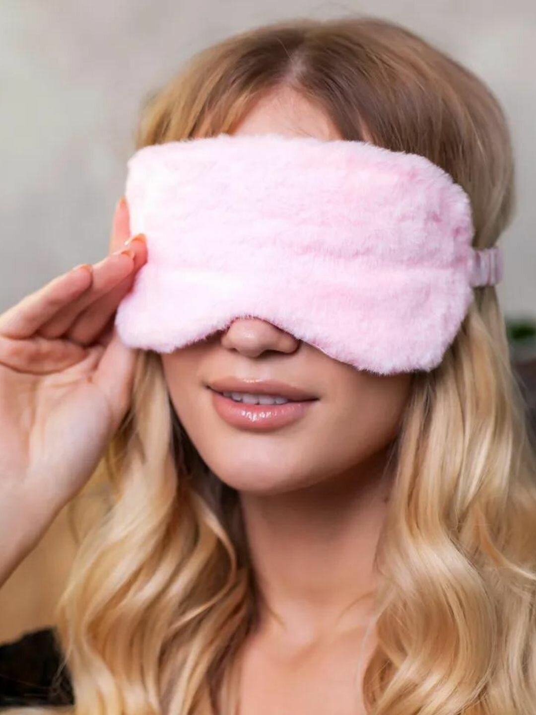 Маска для сна , 1 шт., 100 мл, розовая — фото 1