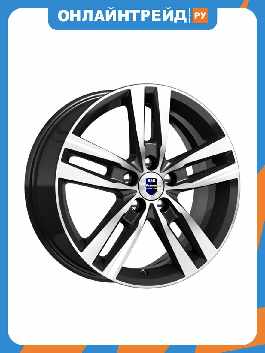 Диск K&k Rassvet 6.5x16/5x112 D57.1 ET46 алмаз чёрный